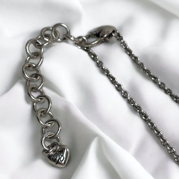 Brighton Silver Filigree Crest Necklace - Picture 3 of 3